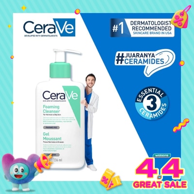 CERAVE - CERAVE FOAMING CLEANSER 236ML