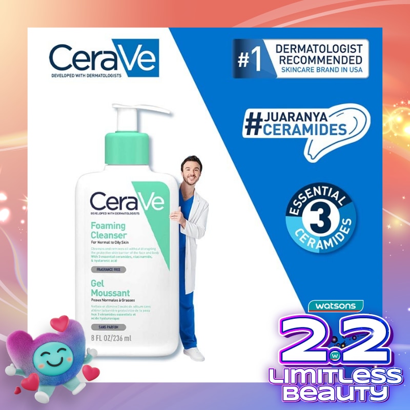 CERAVE FOAMING CLEANSER 236ML