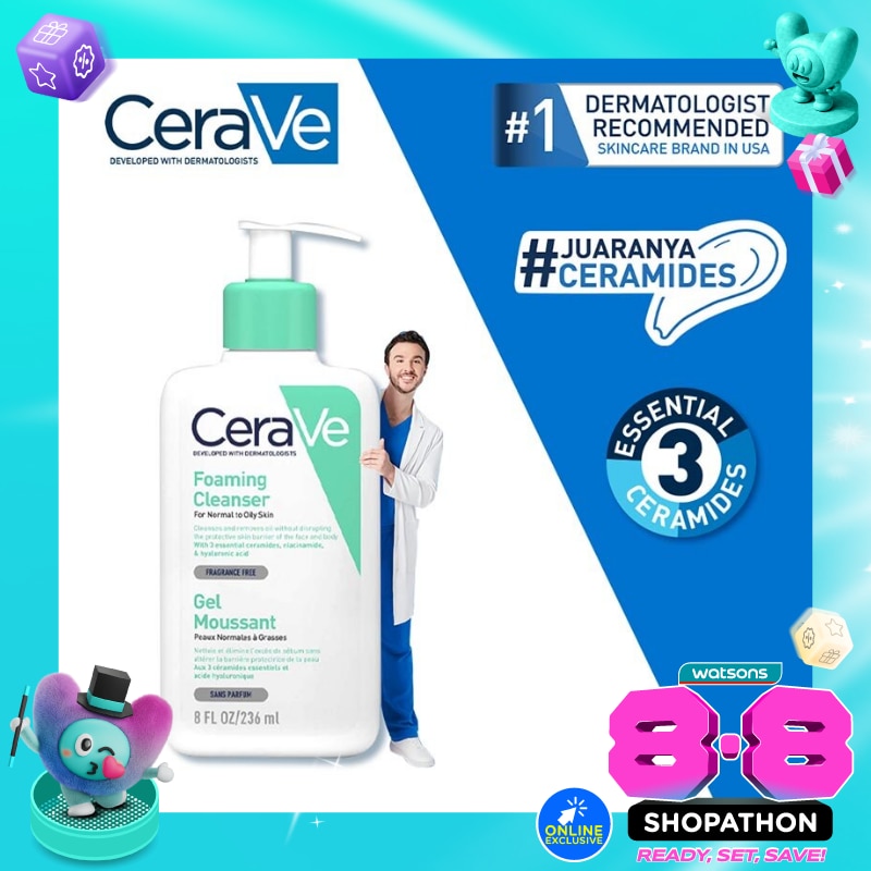 CERAVE FOAMING CLEANSER 236ML image