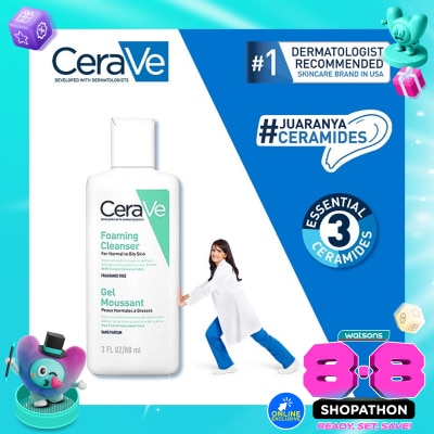 CERAVE - CERAVE FOAMING CLEANSER 88ML image
