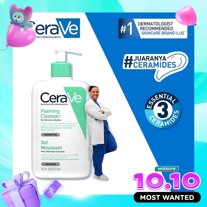 CERAVE FOAMING CLEANSER 473ML image
