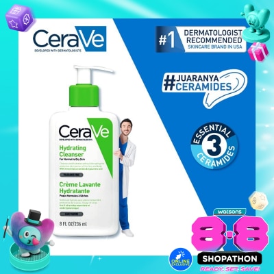 CERAVE - CERAVE HYDRATING CLEANSER 236ML image