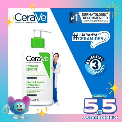 CERAVE - CERAVE HYDRATING CLEANSER 236ML