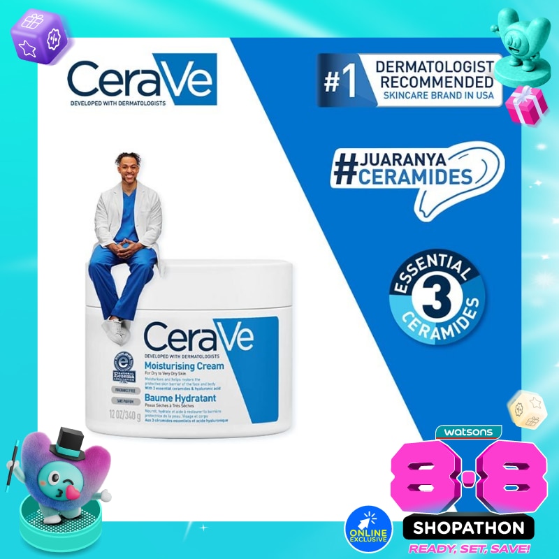 CERAVE DAILY MOISTURIZING CREAM 340ML image