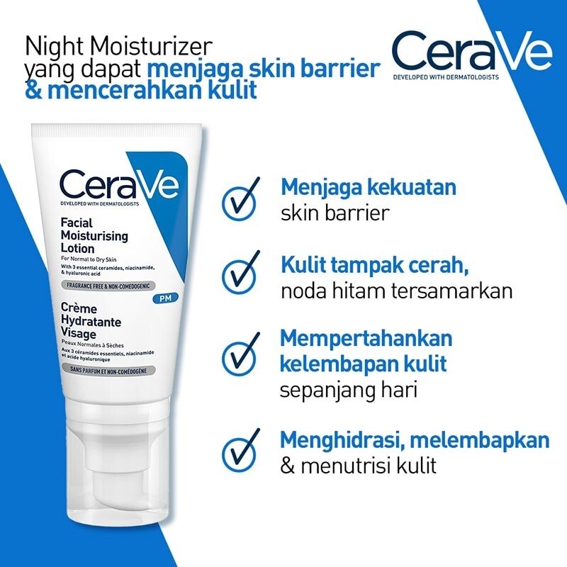 Cerave Facial Moisturising Lotion - PM 52ml