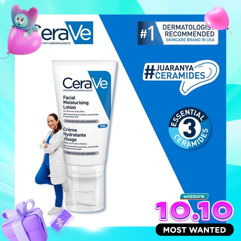 Cerave Facial Moisturising Lotion PM 52ml image