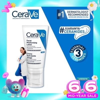 CERAVE - CERAVE PM FACIAL MOISTRZNG LOTION 52ML