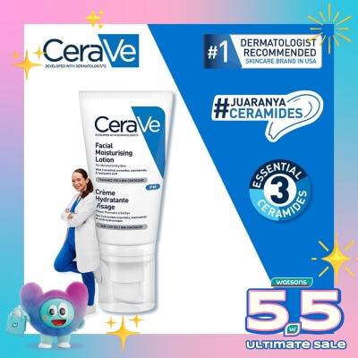 CERAVE - CERAVE PM FACIAL MOISTRZNG LOTION 52ML