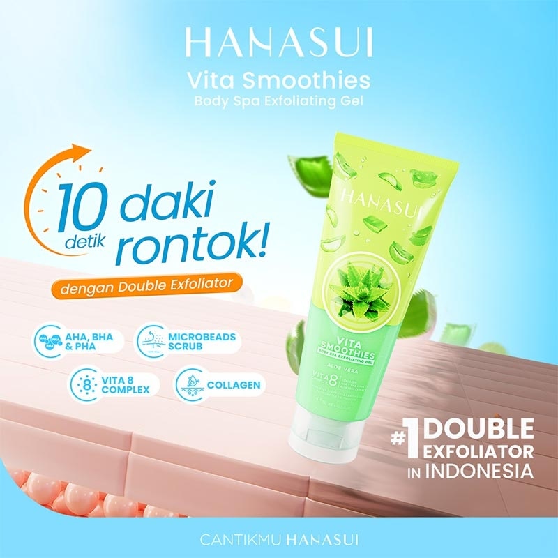 Hanasui Vita Smoothies Body Spa Exfoliating Gel Aloe Vera 180ml