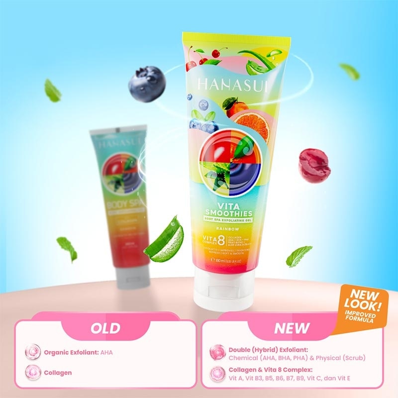 HANASUI BODY SPA GEL RAINBOW 180ML