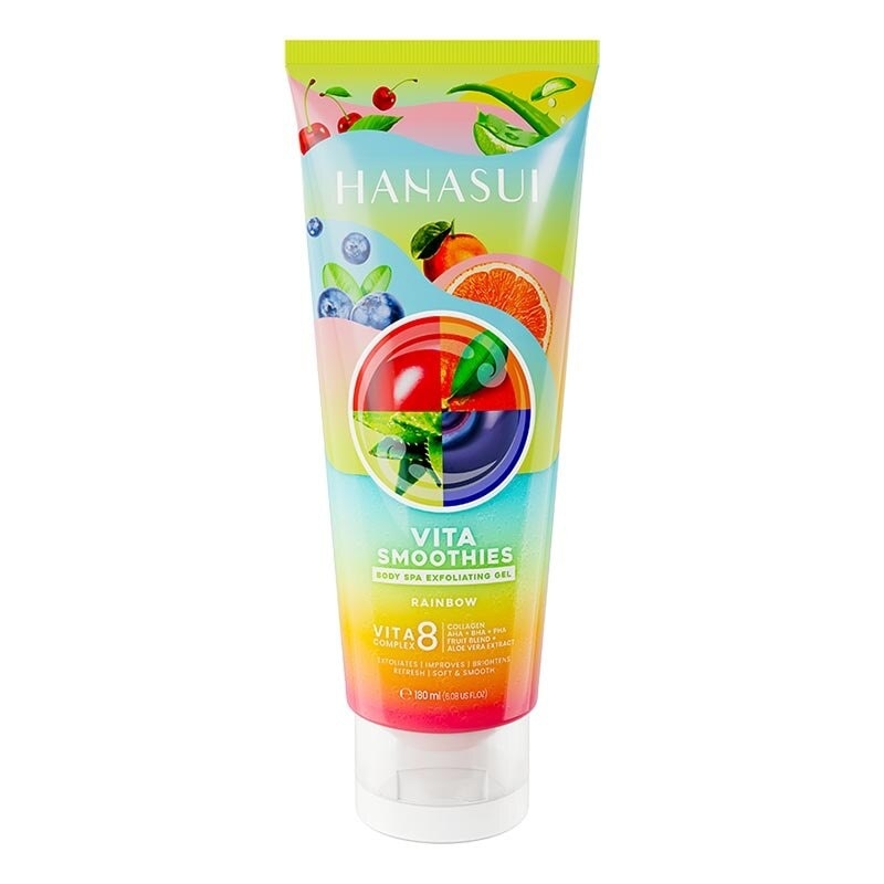 Hanasui Vita Smoothies Body Spa Exfoliating Gel Rainbow 180ml