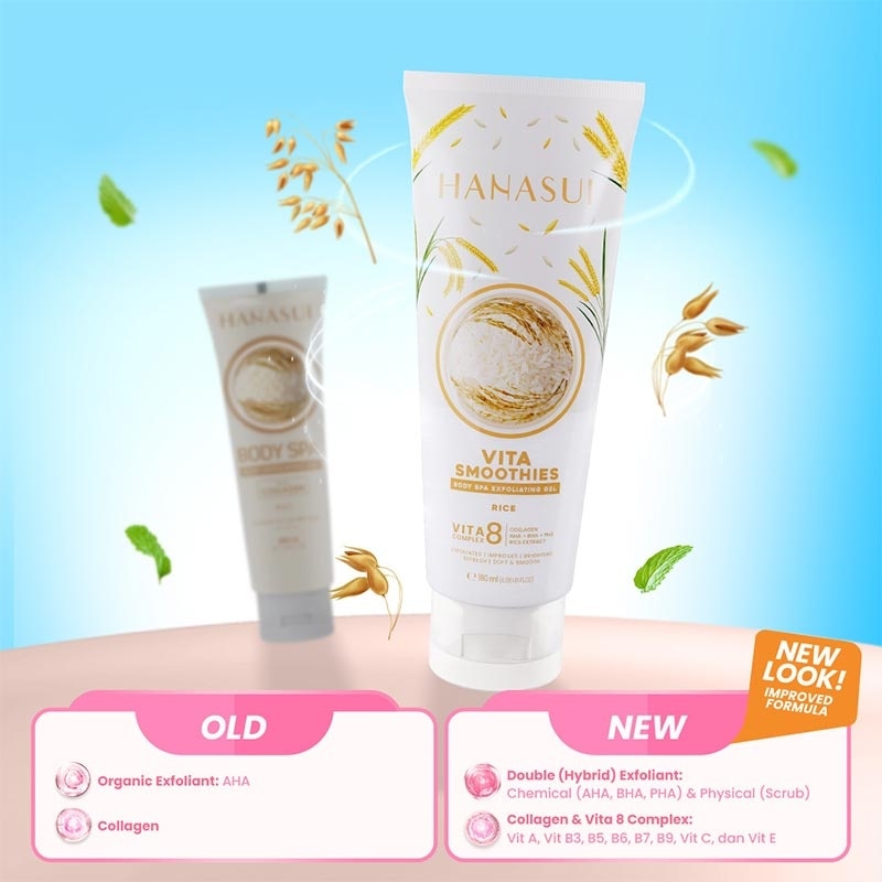 HANASUI BODY SPA GEL RICE 180ML