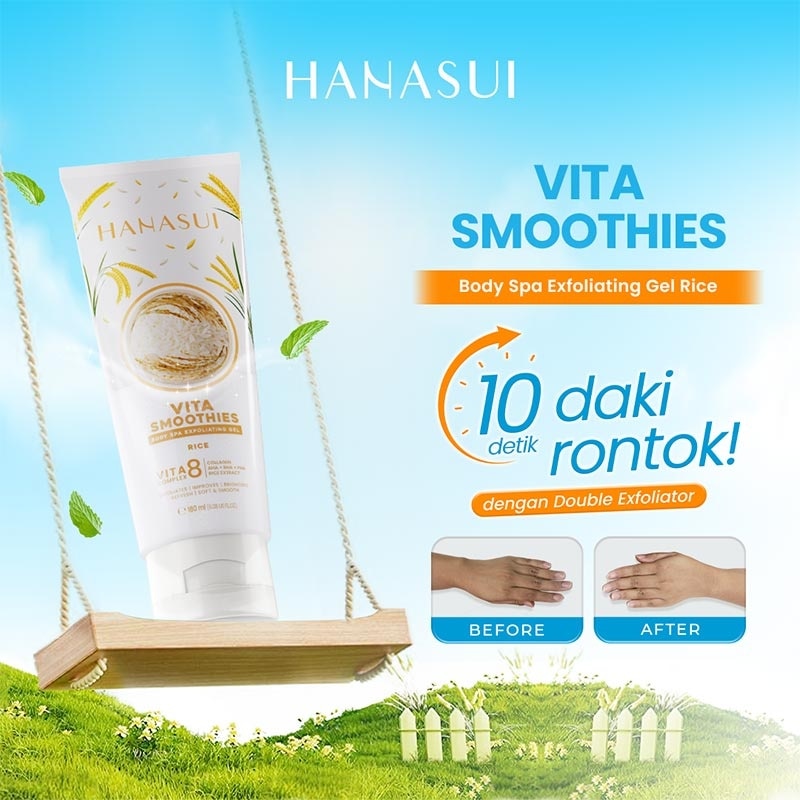 Hanasui Vita Smoothies Body Spa Exfoliating Gel Rice 180ml