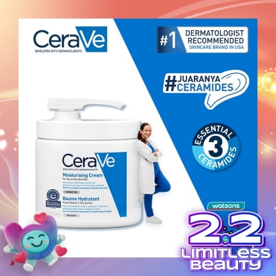 CERAVE CERAVE DAILY MOIST CREAM 453ML WITH PUMP