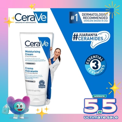 CERAVE - CERAVE DAILY MOISTURIZING CREAM 177ML