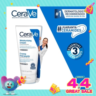 CERAVE - CERAVE DAILY MOISTURIZING CREAM 177ML