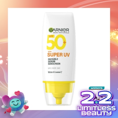 GARNIER Garnier Skin Naturals Super UV Invisible Serum Sunscreen SPF 50+ 30ML