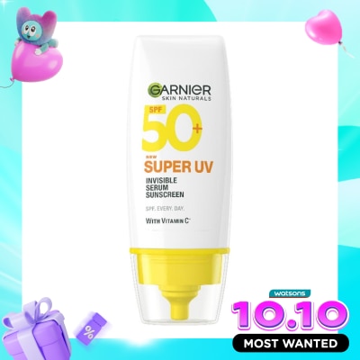 GARNIER Garnier Skin Naturals Super UV Invisible Serum Sunscreen SPF 50+ 30ML image