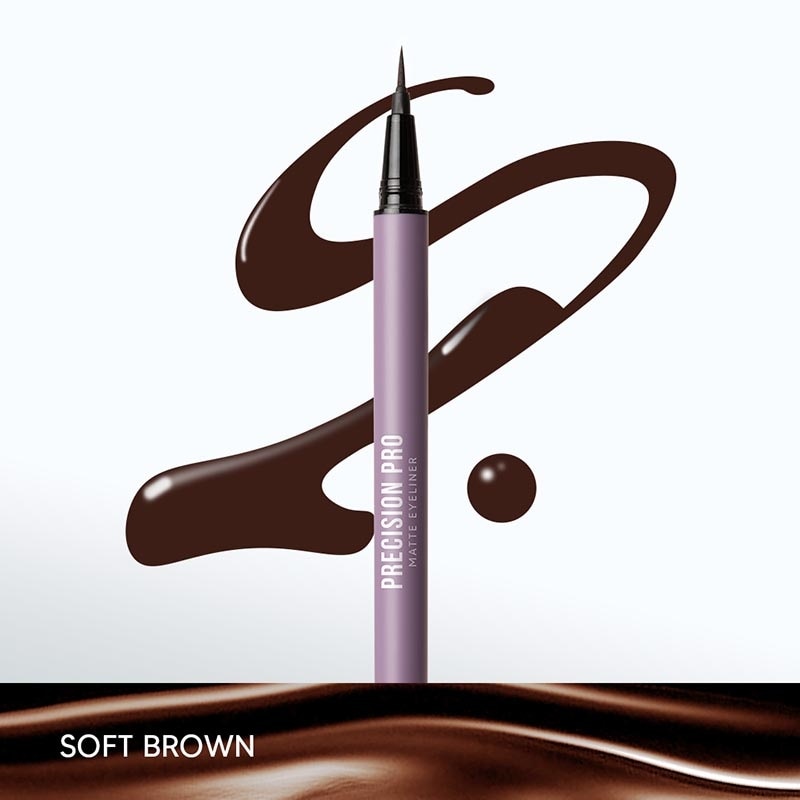 Soulyu Precision Pro Matte Eyeliner - Soft Brown