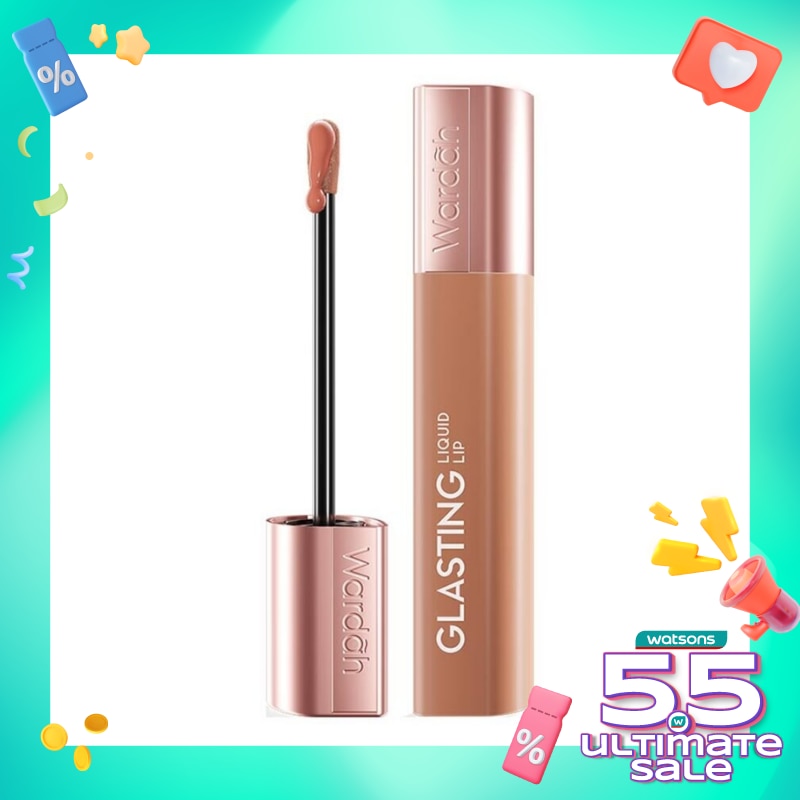 WARDAH Wardah Glasting Liquid Lip 01 Caramel Coat 3.5g