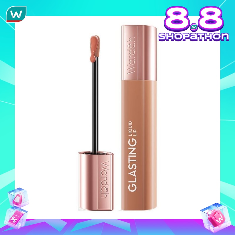 WARDAH Wardah Glasting Liquid Lip 01 Caramel Coat 3.5g