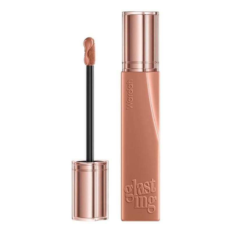 Lip Cream Glossy Glasting Liquid Lip 01 Caramel Coat 3.5g