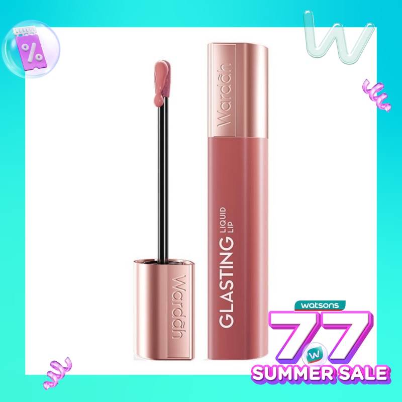 Wardah Glasting Liquid Lip 02 Peach Polish 3.5g