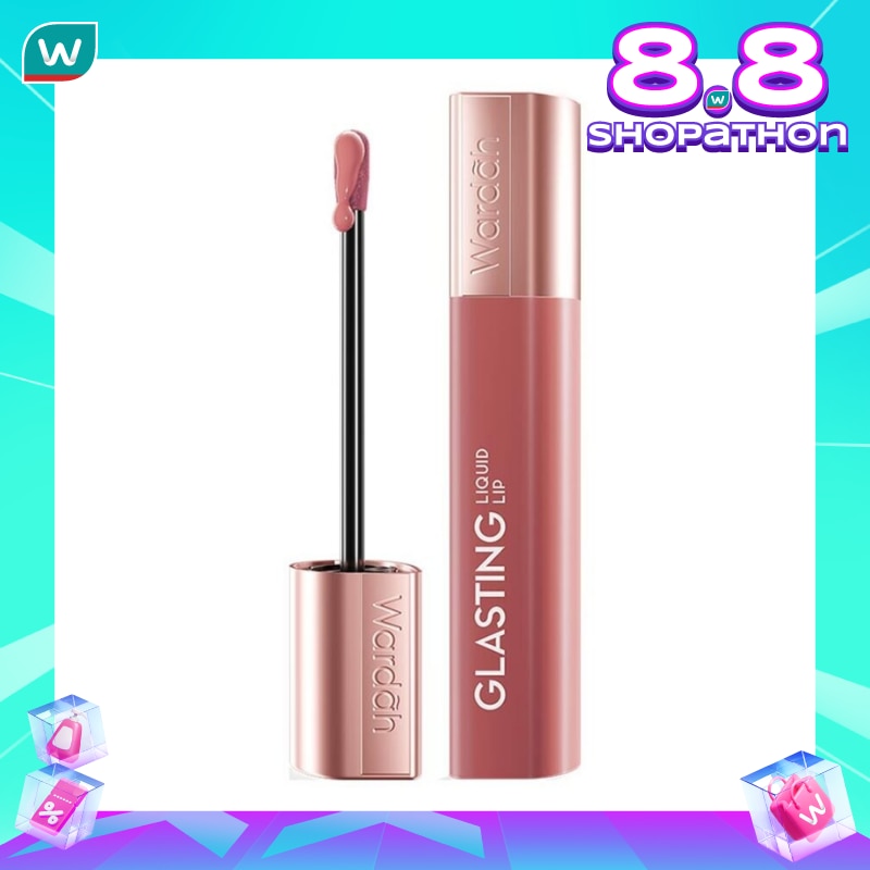 WARDAH Wardah Glasting Liquid Lip 02 Peach Polish 3.5g