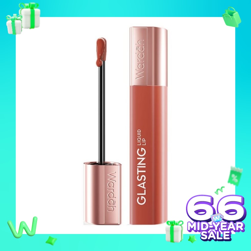 Wardah Glasting Liquid Lip 03 Dazzle Maple 3.5g