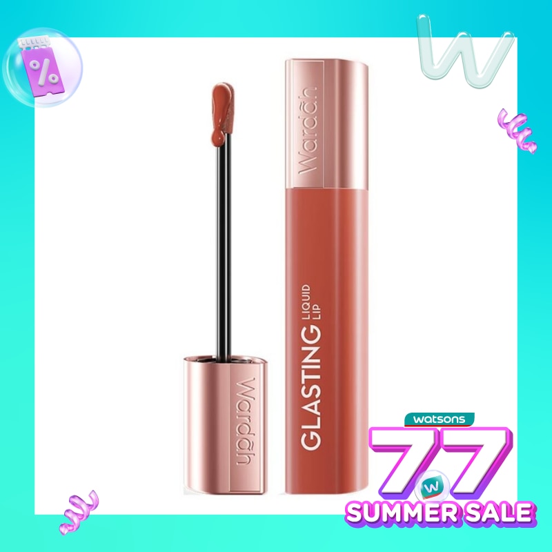 Wardah Glasting Liquid Lip 03 Dazzle Maple 3.5g