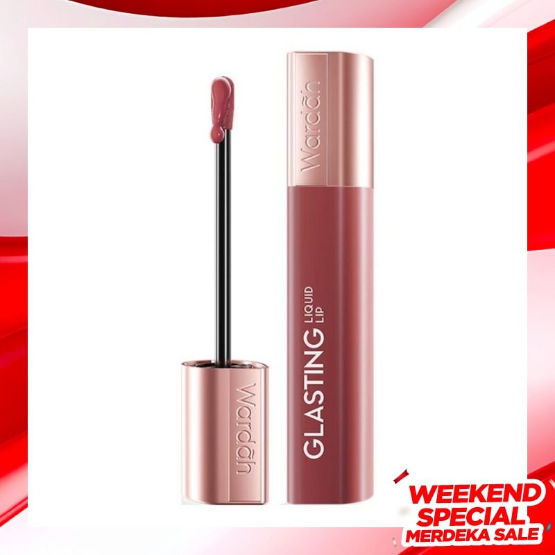 WARDAH Wardah Glasting Liquid Lip 04 Rosewood 3.5g
