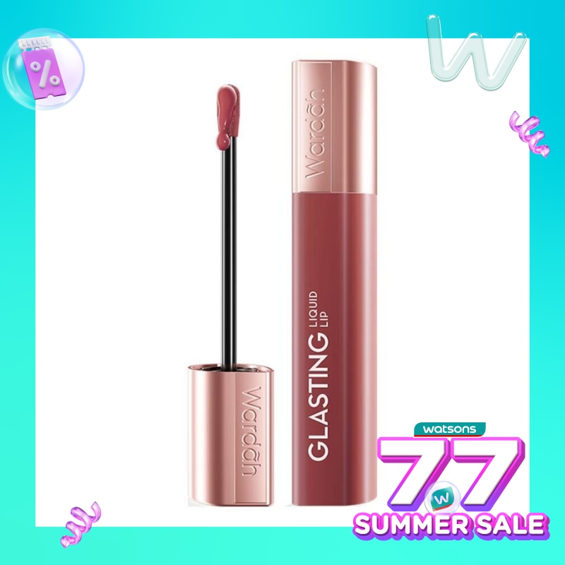 WARDAH Wardah Glasting Liquid Lip 04 Rosewood 3.5g