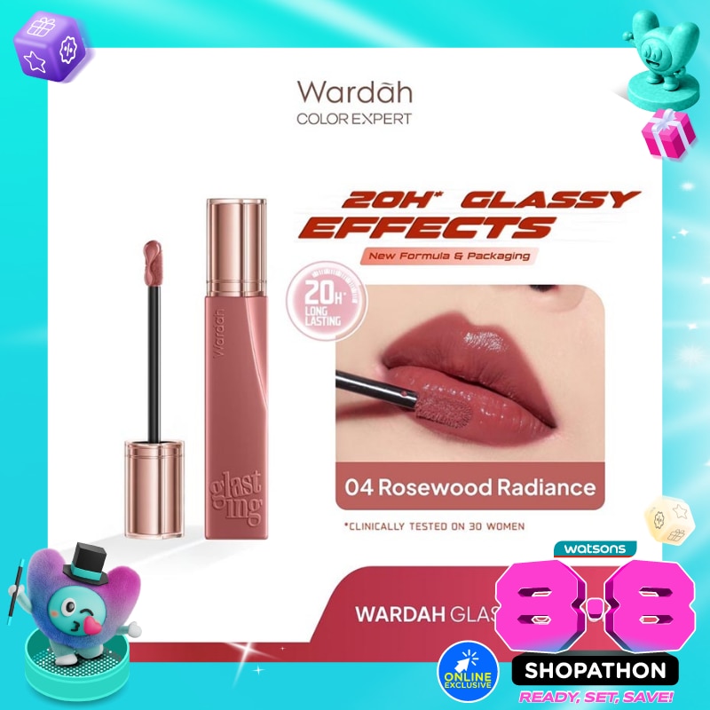 Lip Cream Glossy Glasting Liquid Lip 04 Rosewood Radiance 3.5g image
