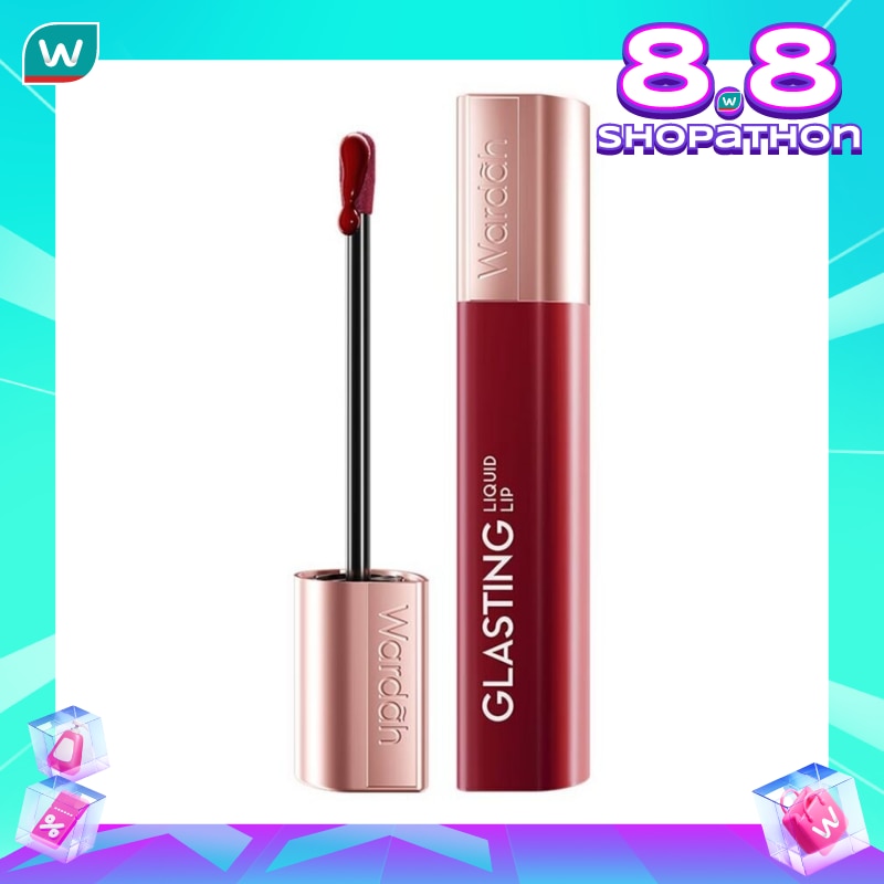 WARDAH Wardah Glasting Liquid Lip 06 Ruby Sparks 3.5g