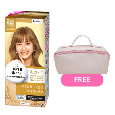 LIESE VB LIESE HC CRMY BBLE MLK TEA BRWN+POUCH