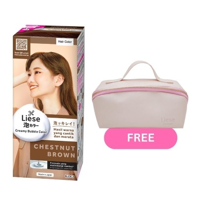 LIESE VB LIESE HC CRMY BBLE CHESNUT BRWN+POUCH