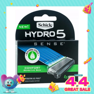 Schick - Hydro Sense Comfort Refill 4