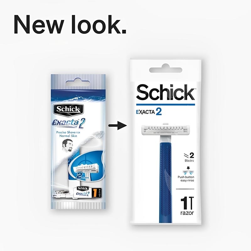 Schick Exacta 2 Reguler 2 Biru