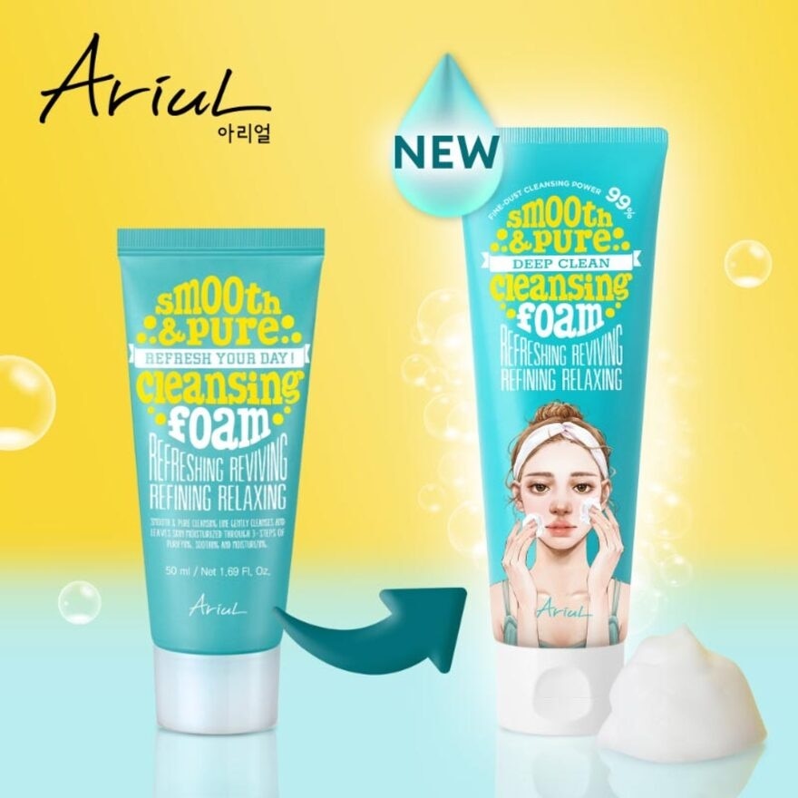 Ariul Smooth & Pure Deep Clean Cleansing Foam 80ml