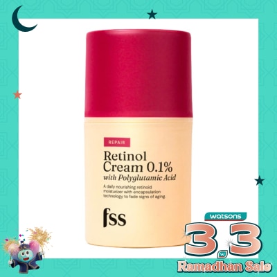 FOR SKIN'S SAKE FSS RETINOL CRM 0.1% W/PLGLTMC ACID 40ML