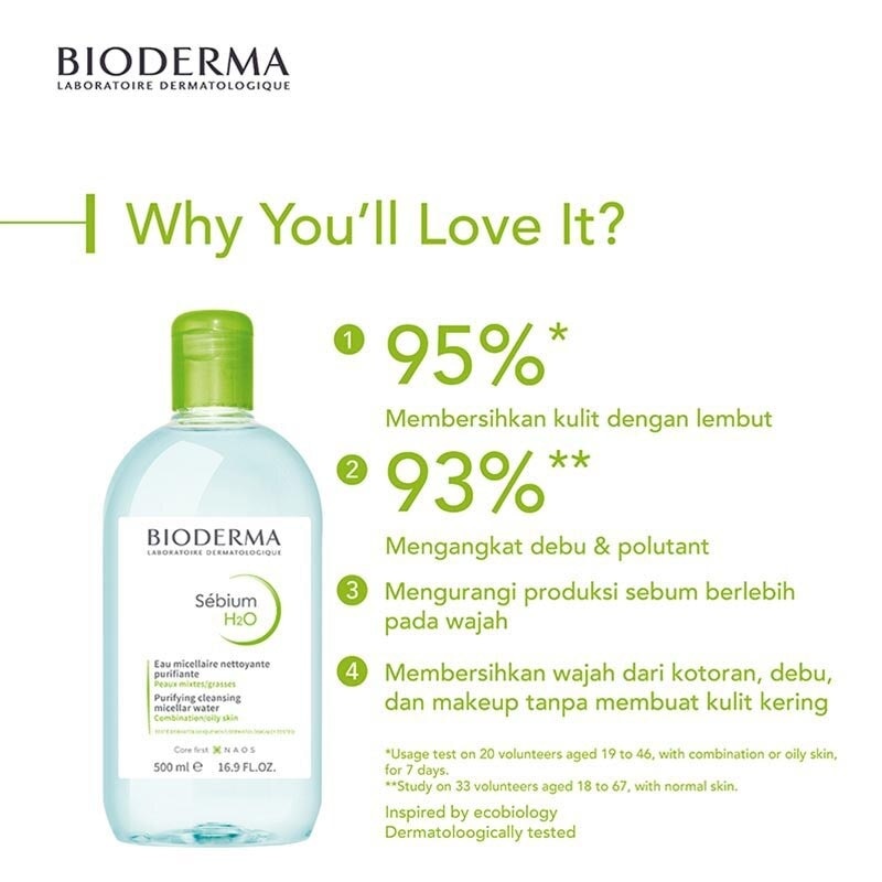 Twin Pack Sebium H2O Oil Rebalancing Micellar Water 500ml