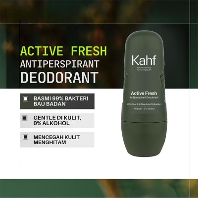 KAHF - Active Fresh Antiperspirant Deodorant Roll On 45ml