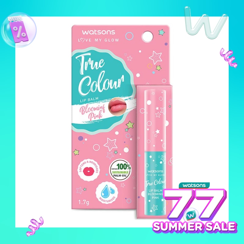 Watsons True Colour Blooming Pink Lip Balm 1.7g