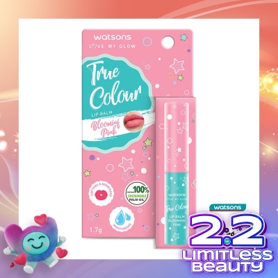 WATSONS Watsons True Colour Blooming Pink Lip Balm 1.7g
