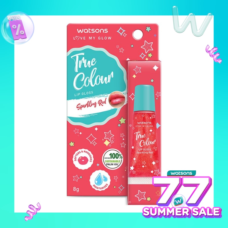Watsons True Colour Sparkling Red Lip Gloss 8g