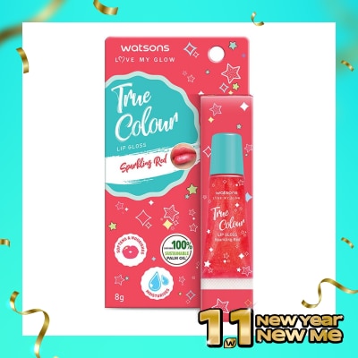WATSONS Watsons True Colour Sparkling Red Lip Gloss 8g