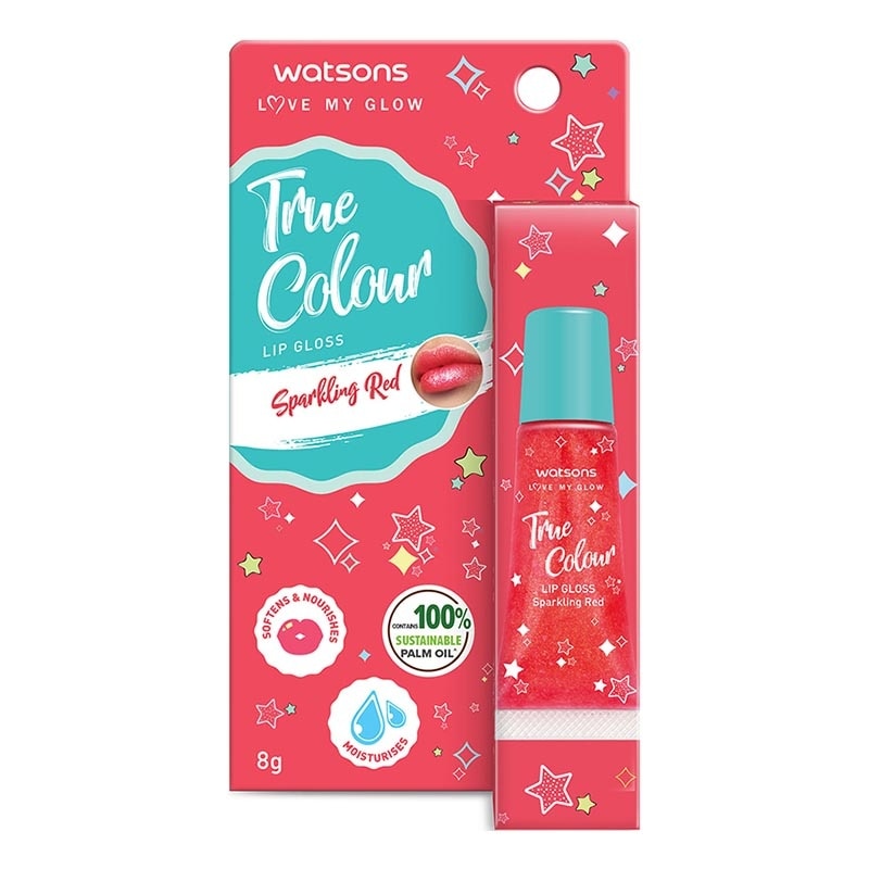 Watsons True Colour Sparkling Red Lip Gloss 8g