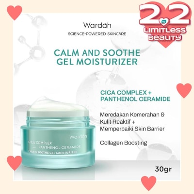 WARDAH Wardah Cica Complex + Panthenol Ceramide Calm & Soothe Gel Moisturizer 30g