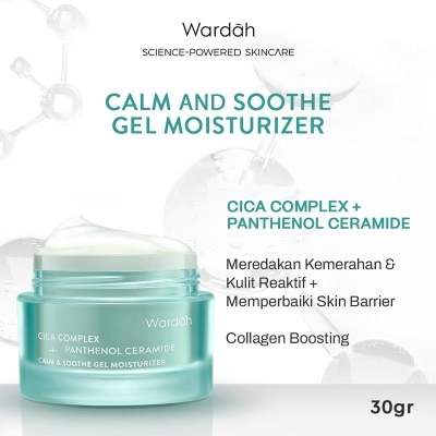 WARDAH Wardah Cica Complex + Panthenol Ceramide Calm & Soothe Gel Moisturizer 30g