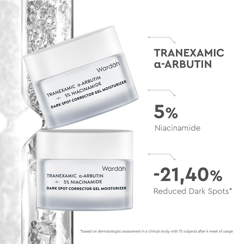 Wardah Tranexamic Alpha-Arbutin + 5% Niacinamide Dark Spot Corrector Gel Moisturizer 30g